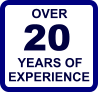 OVER 20 YEARS OF EXPERIENCE