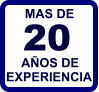 MAS DE 20 AÑOS DE EXPERIENCIA